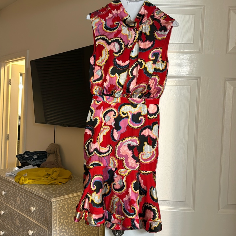 Saloni silk dress